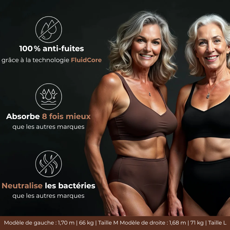 Culottes anti-fuites emblématiques de ÉVA (paquet de 5)